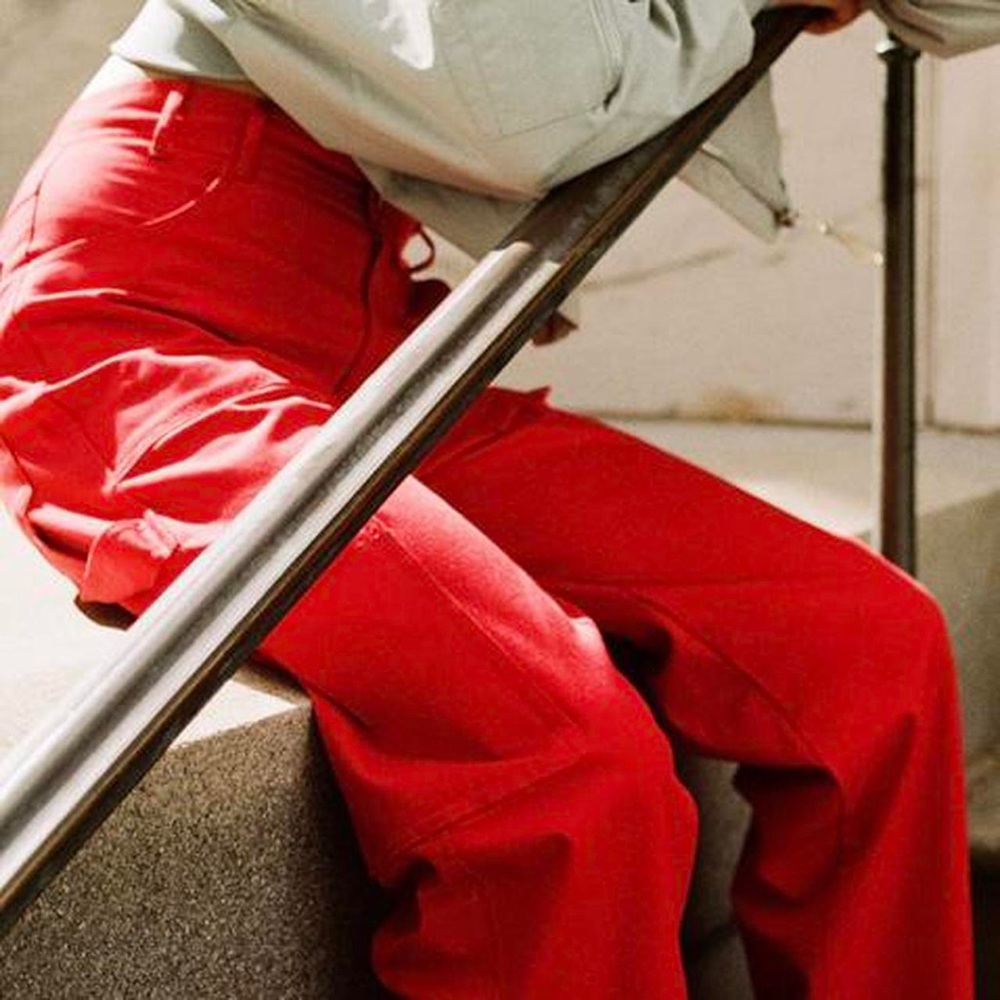 Zara Red Cargo Pants